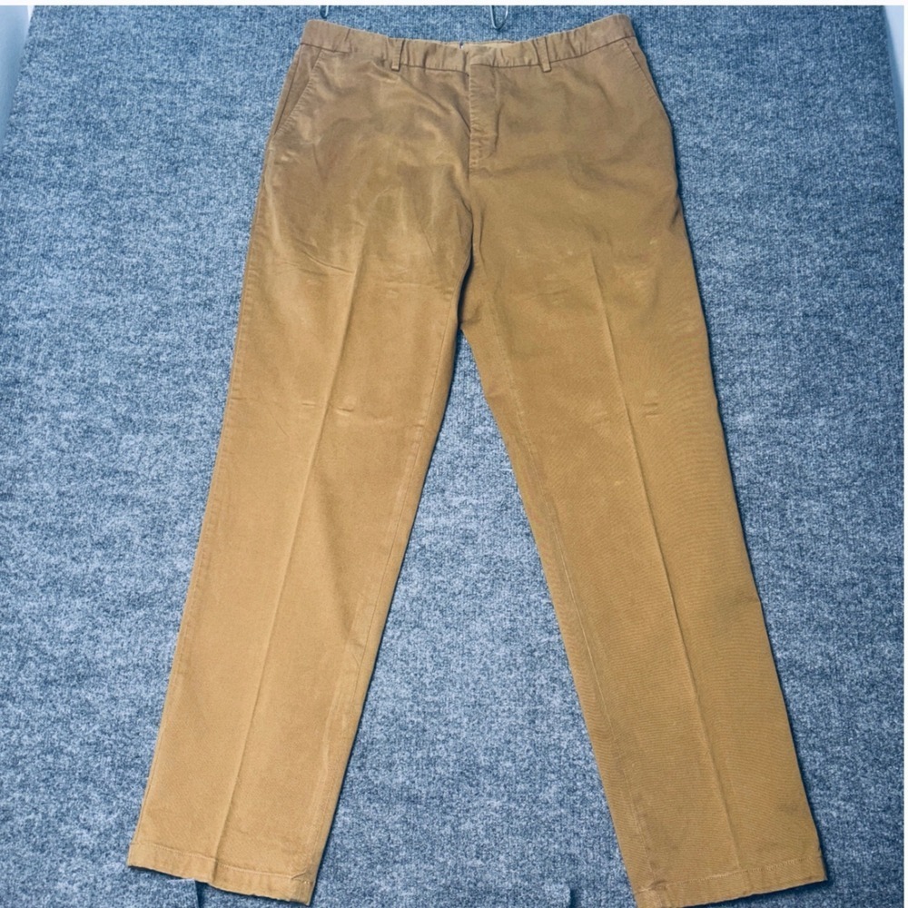 Polo Ralph Lauren Pants Mens 38x34 Tan Brown Straight Leg Cotton Stretch Chinos